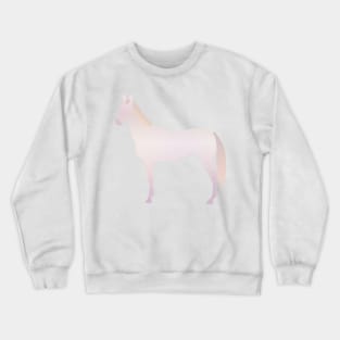 Minimal Perlino Akhal Teke Horse Breed Silhouette Crewneck Sweatshirt